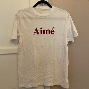 Aime Leon Dore Aimé White Logo T Shirt Size XS